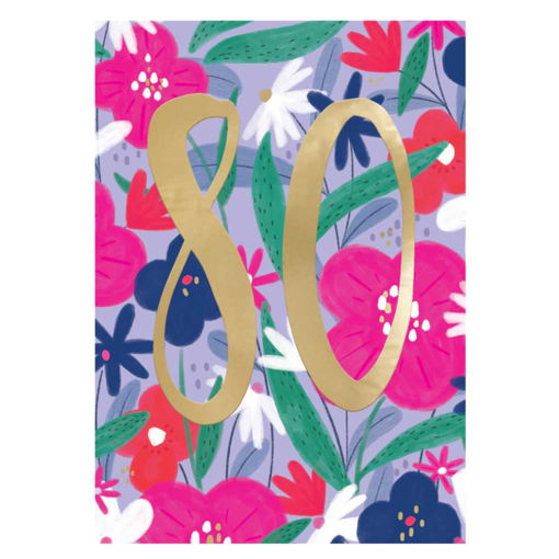 Picture of 80 BIRTHDAY CARD